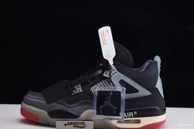 Rep TBK 4 x White Jordan Air Off CV9388-001 Bred Retro 0728